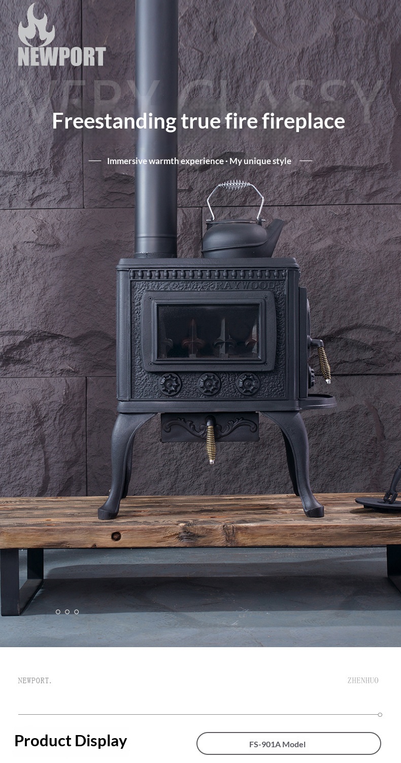 Wholesale of real fire burning wood fireplaces